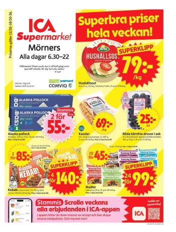ICA reklamblad - 12/10 2026 - 18/10 2026.