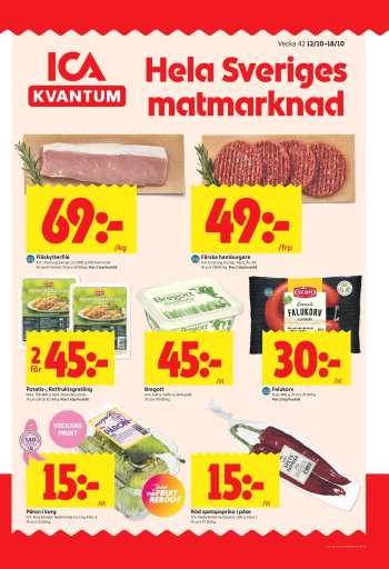 ICA reklamblad - 12/10 2026 - 18/10 2026.