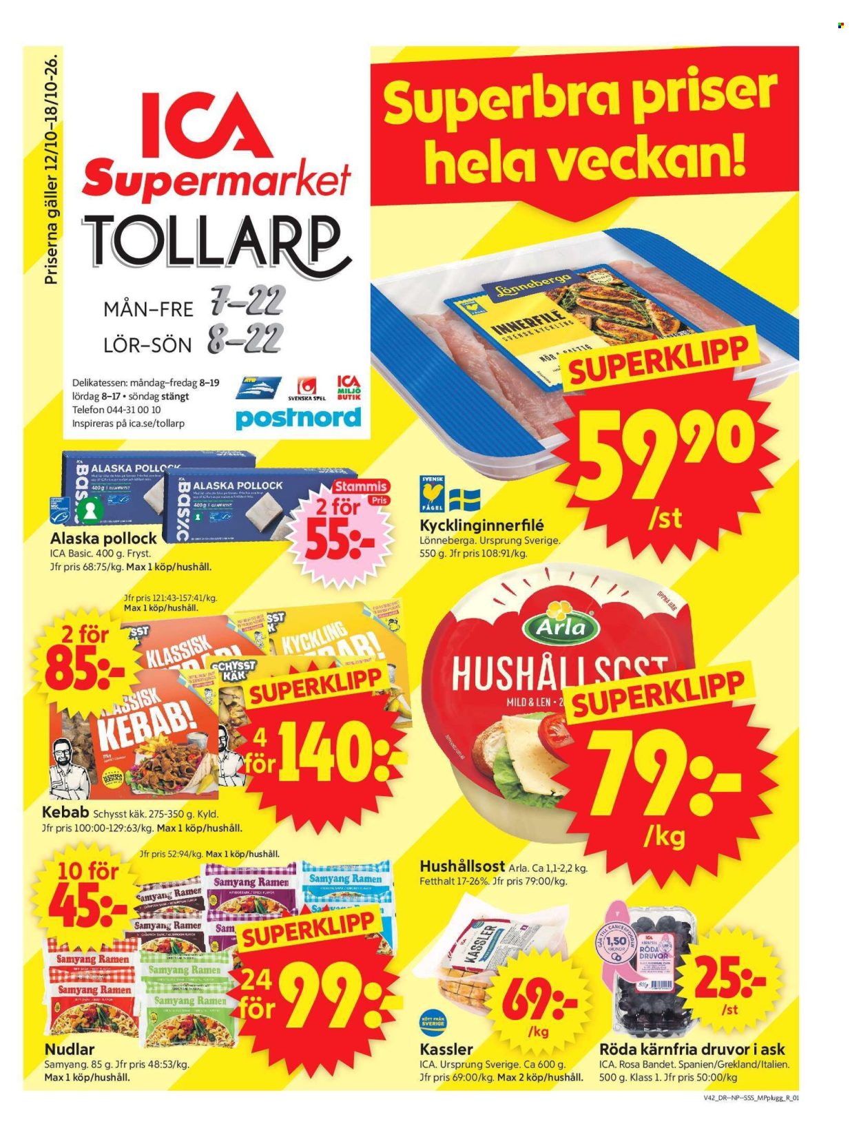 ICA reklamblad - 12/10 2026 - 18/10 2026. Sida 1