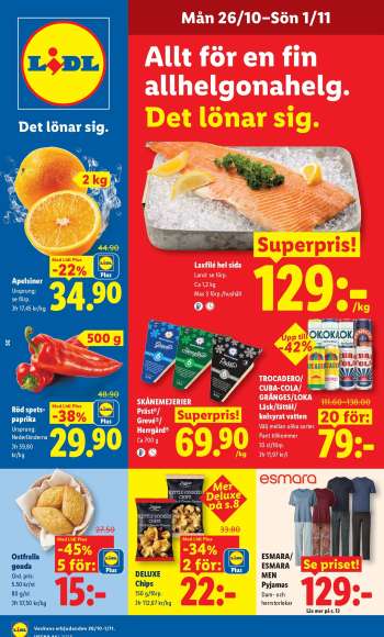 Lidl reklamblad - 26/10 2026 - 1/11 2026.