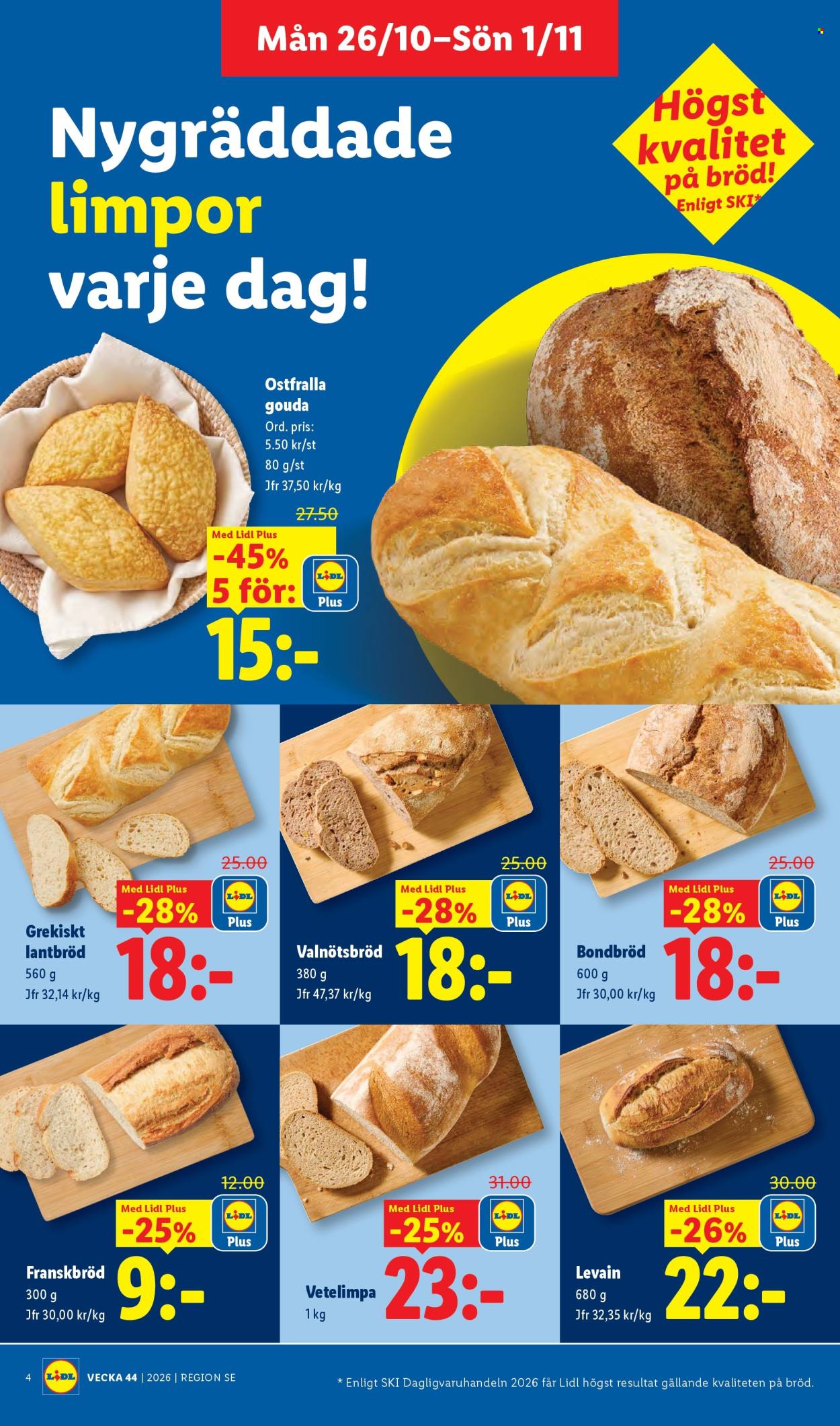 Lidl reklamblad - 26/10 2026 - 1/11 2026. Sida 4