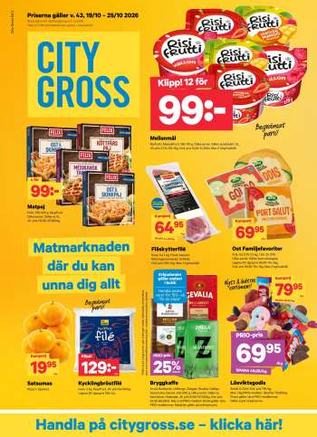 City Gross reklamblad - 19/10 2026 - 25/10 2026.