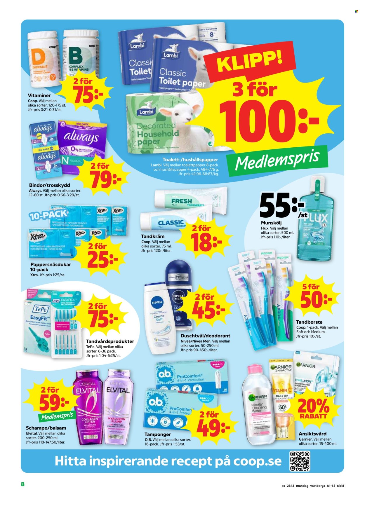 Stora Coop reklamblad - 19/10 2026 - 25/10 2026. Sida 8