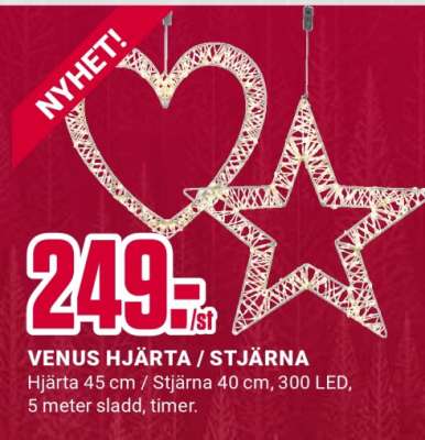 VENUS HJÄRTA / STJÄRNA
