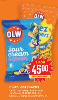 Chips, Ostsnacks