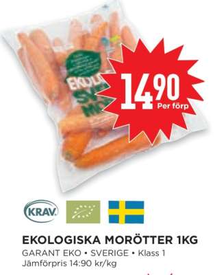 Ekologiska Morötter 1kg