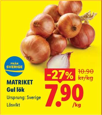 Matriket Gul lök