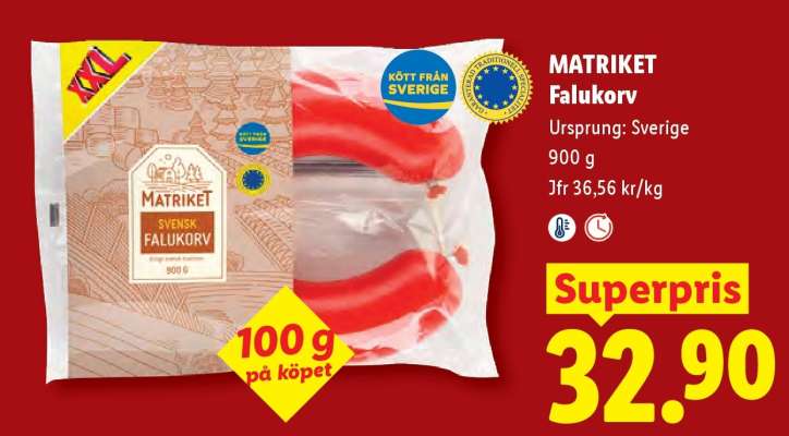 MATRIKET Falukorv