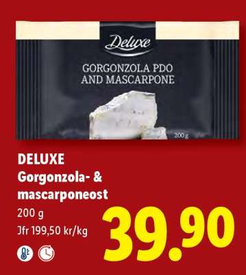 DELUXE Gorgonzola- & mascarponeost