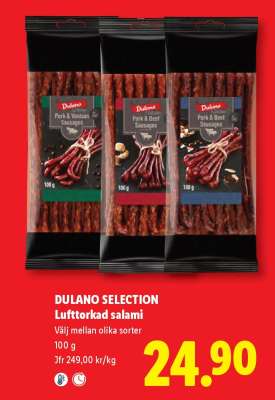 Dulano Selection Lufttorkad salami