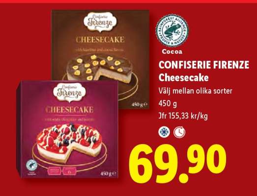 CONFISERIE FIRENZE Cheesecake