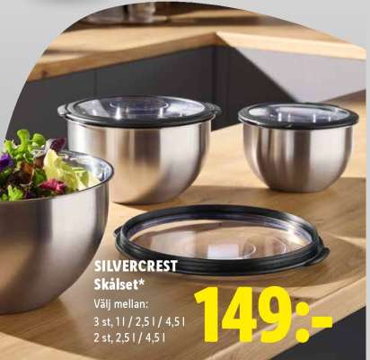 SILVERCREST Skålset