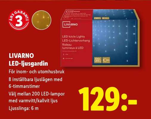 LIVARNO LED-ljusgardin