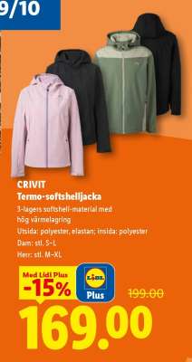 CRIVIT Termo-softshelljacka