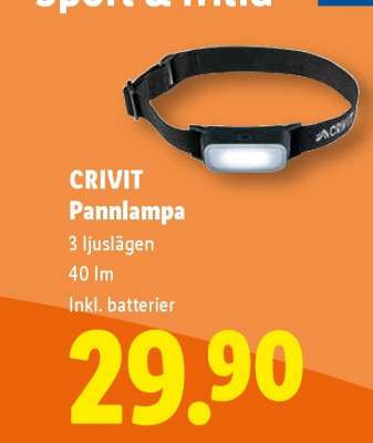 CRIVIT Pannlampa