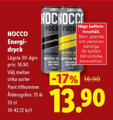 NOCCO Energidryck