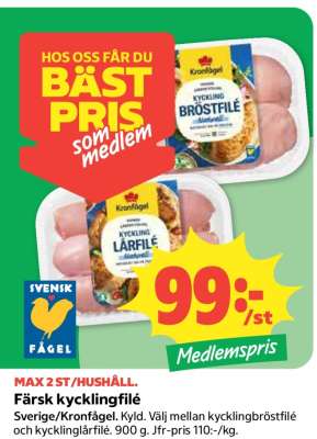Färsk Kycklingfilé