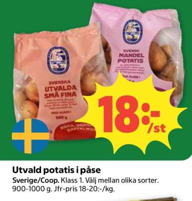 UTVALD POTATIS I PÅSE
