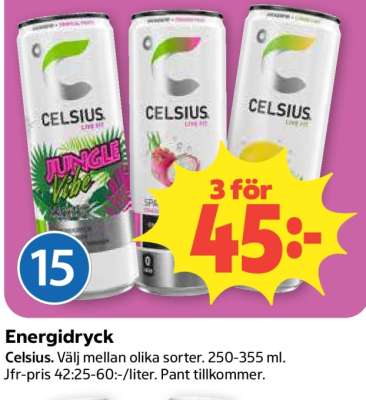 Energidryck Celsius