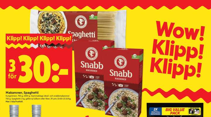 Snabb Makaroner, Spaghetti