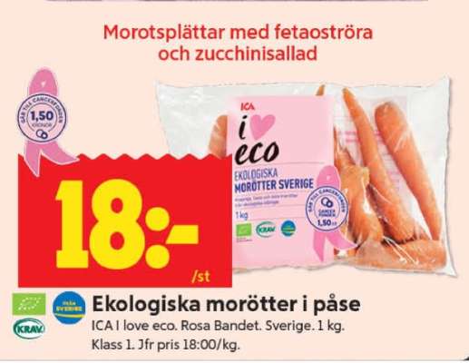 Ekologiska Morötter i Påse