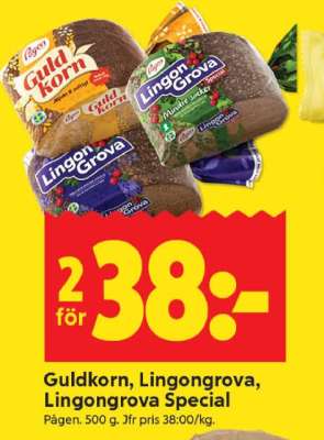 Guldkorn, Lingongrova, Lingongrova Special