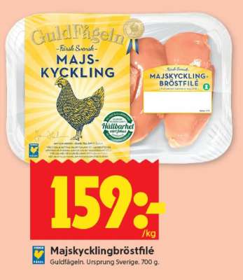 Majskycklingbröstfilé