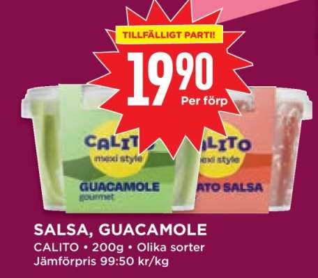Salsa, Guacamole