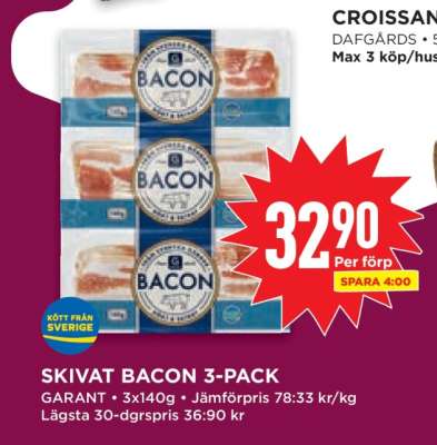 SKIVAT BACON 3-PACK