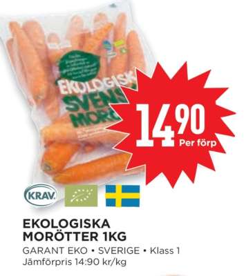 EKOLGISKA MORÖTTER 1KG