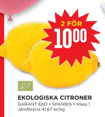 Ekologiska Citroner