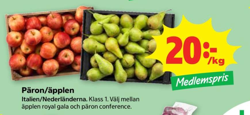 Päron/äpplen