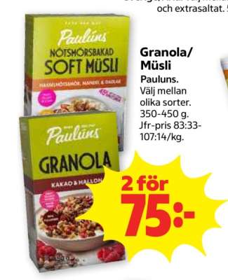 Granola, Müsli