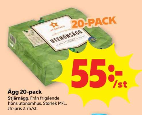 Ägg 20-pack