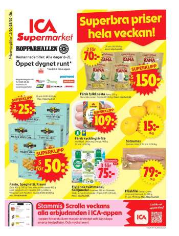 ICA reklamblad - 19/10 2026 - 25/10 2026.
