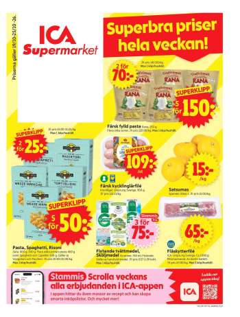 ICA reklamblad - 19/10 2026 - 25/10 2026.