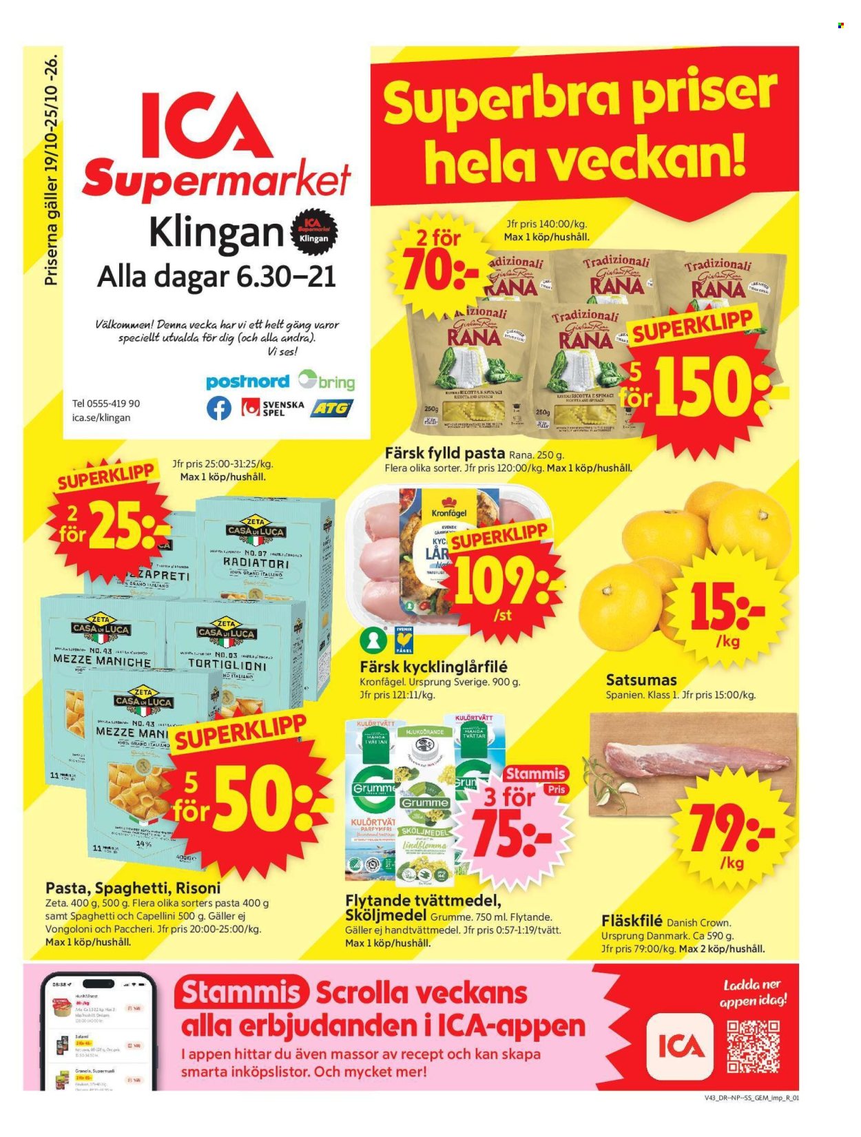 ICA reklamblad - 19/10 2026 - 25/10 2026. Sida 1