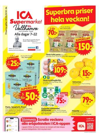 ICA reklamblad - 19/10 2026 - 25/10 2026.