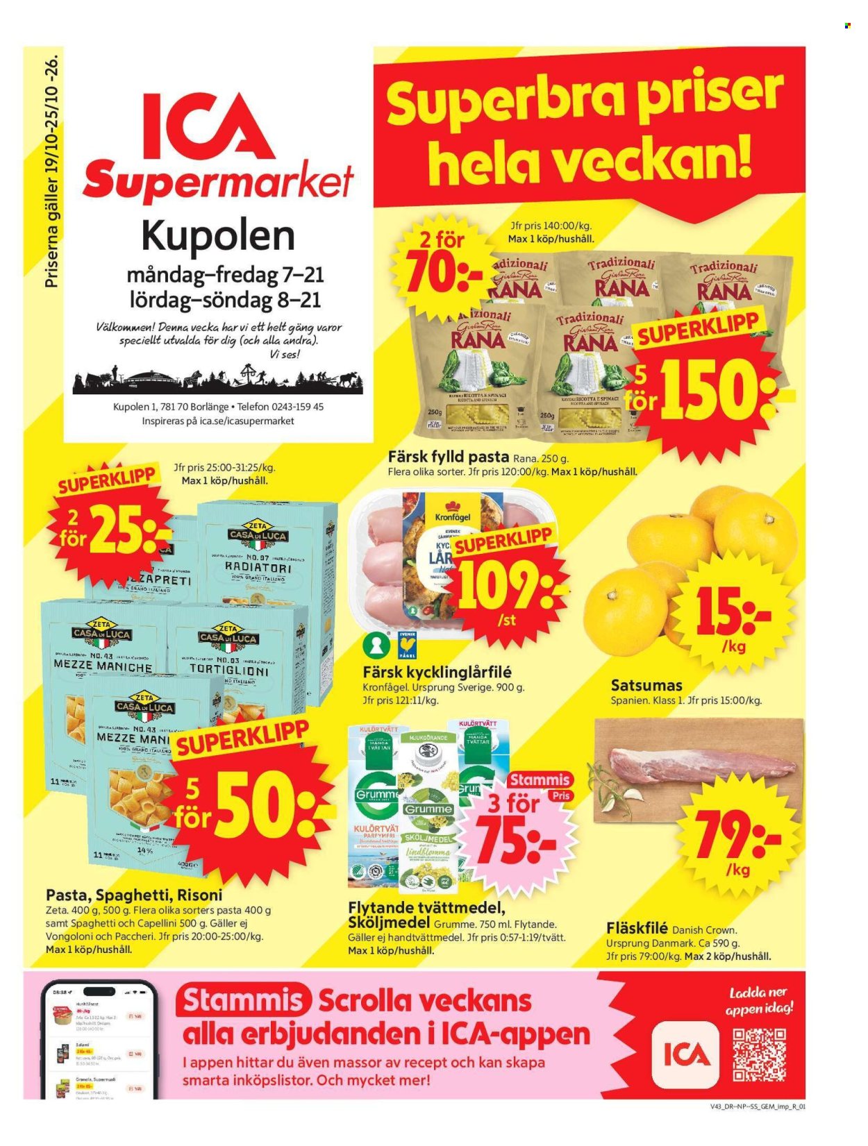 ICA reklamblad - 19/10 2026 - 25/10 2026. Sida 1