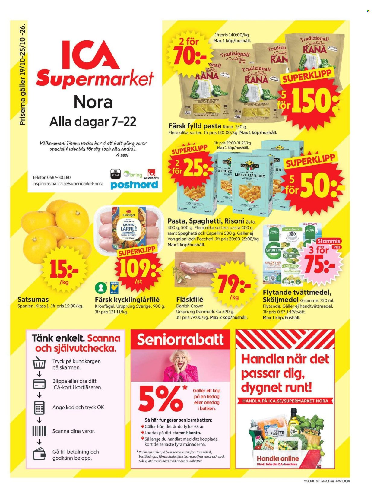 ICA reklamblad - 19/10 2026 - 25/10 2026. Sida 1