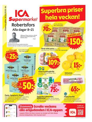 ICA reklamblad - 19/10 2026 - 25/10 2026.