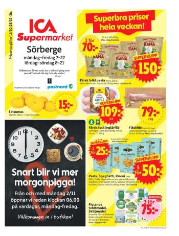 ICA reklamblad - 19/10 2026 - 25/10 2026.