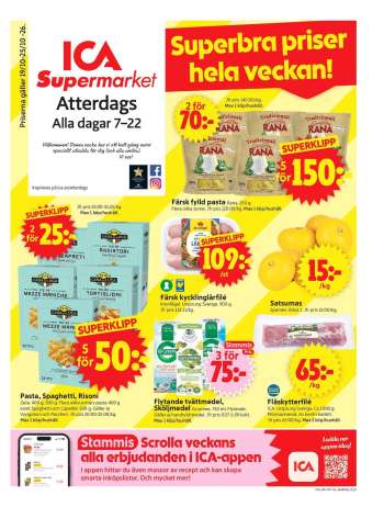 ICA reklamblad - 19/10 2026 - 25/10 2026.