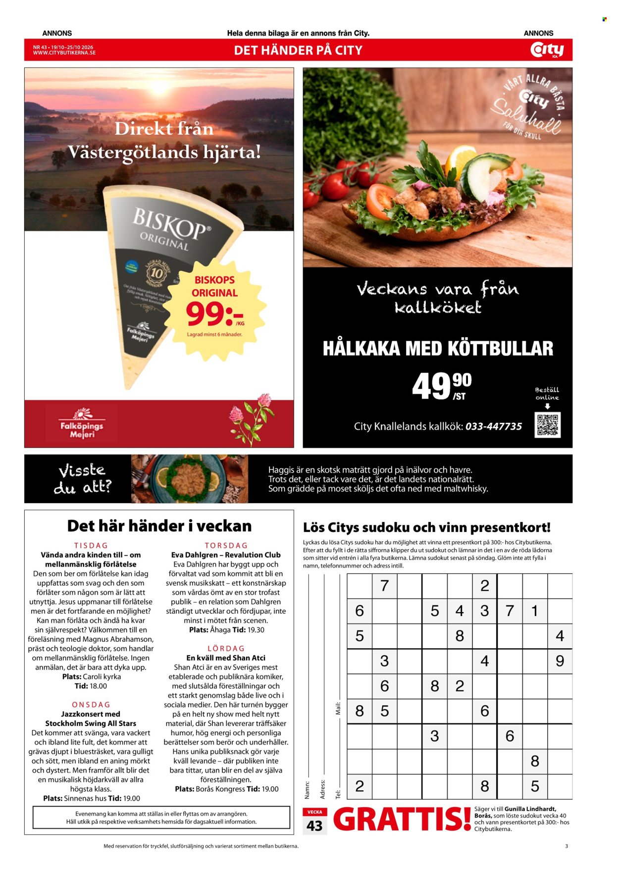 ICA reklamblad - 19/10 2026 - 25/10 2026. Sida 3