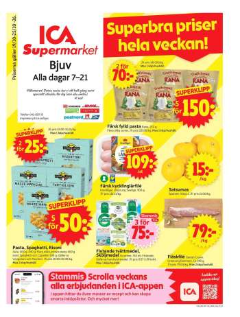 ICA reklamblad - 19/10 2026 - 25/10 2026.