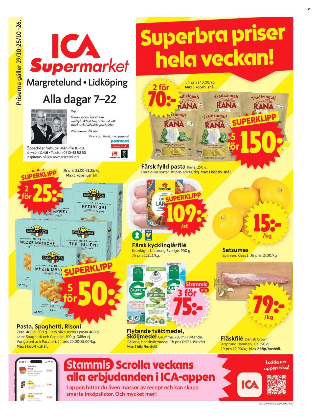 ICA reklamblad - 19/10 2026 - 25/10 2026. Sida 1