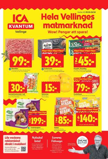 ICA reklamblad - 19/10 2026 - 25/10 2026.