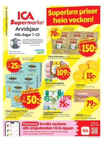 ICA reklamblad - 19/10 2026 - 25/10 2026.