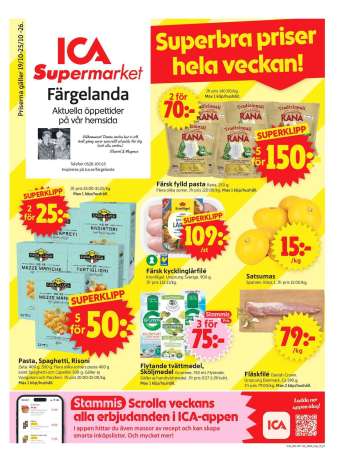 ICA reklamblad - 19/10 2026 - 25/10 2026.