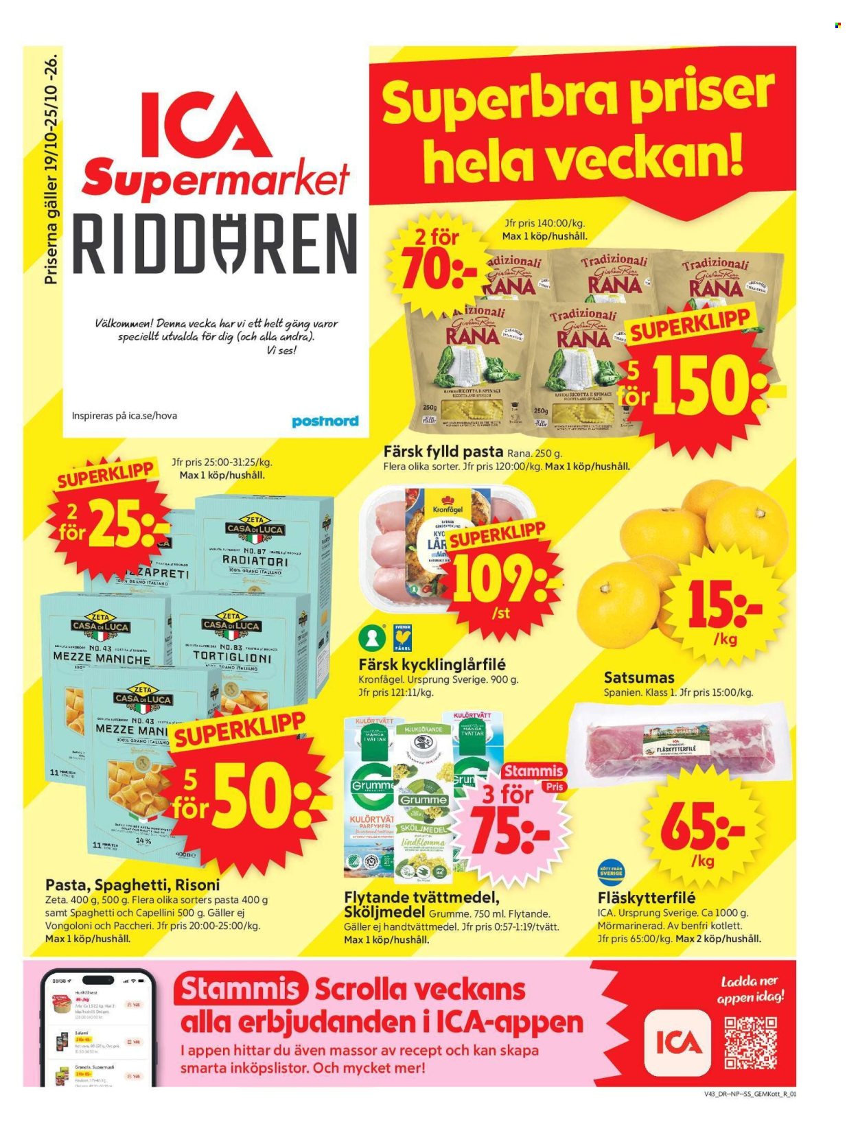ICA reklamblad - 19/10 2026 - 25/10 2026. Sida 1